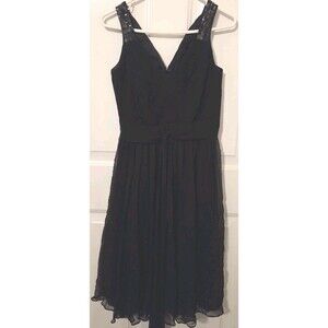 Anne Klein 100% Silk Cocktail Dress - Black  - Size 4